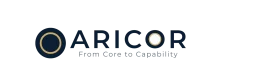 ARICOR LOGO WITH SYMBOL AND TAGLINE FOR WEBSITE HEADER